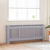 vidaXL Radiator Cover 2 pcs Grey 80.71 x 8.07 x 32.09 in