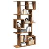 vidaXL Book Cabinet Old wood Engineered wood 36.2 x 11.4 x 74.0 in