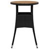 vidaXL Garden Table Black