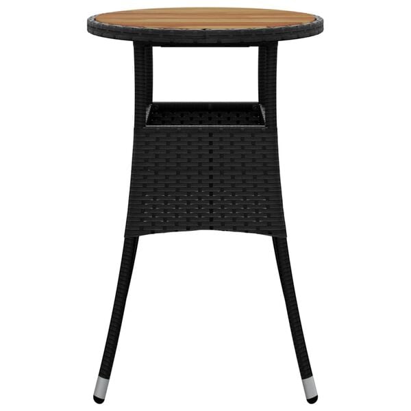 vidaXL Garden Table Black