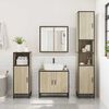 vidaXL Bathroom Furniture Set Sonoma Oak Engineered wood, Metal Standard