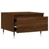 vidaXL Coffee Table Brown oak Engineered wood, metal Medium Coffee Table
