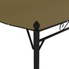 vidaXL Gazebo Set of 2 Taupe Steel and polyester Large Durable