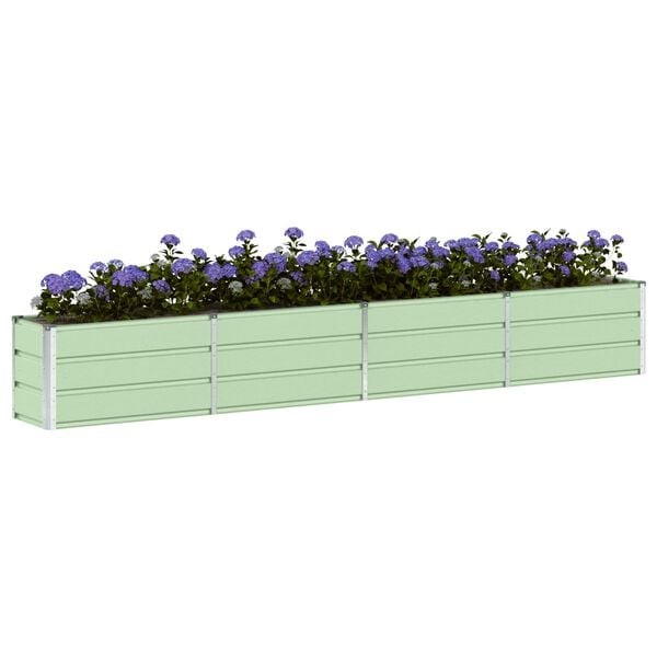 vidaXL Planter Green 125.98 x 15.75 x 17.72 in Steel