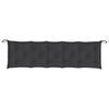 vidaXL Garden Bench Cushion Black Oxford fabric polyester