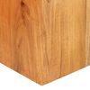 vidaXL Plant Stand Set of 2 Varied shades of acacia wood Solid acacia wood