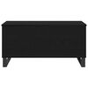 vidaXL Coffee Table Black Oak 35.43 x 17.52 x 17.72 in Engineered Wood