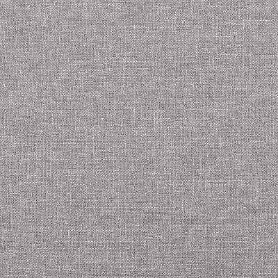 vidaXL Bed Frame Light Gray 59.8"x79.9" Queen Fabric