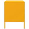 vidaXL Bedside Cabinet Mustard Yellow Cold-rolled steel Medium