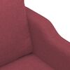 vidaXL 2-seater Sofa Wine Red Fabric (100% polyester), metal, textilene