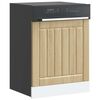 vidaXL Dishwasher Panel Sonoma Oak Engineered Wood 23.6x0.6x26.4in