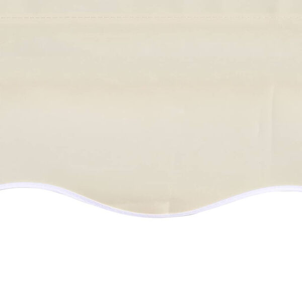 vidaXL Side Awning Cream Polyester Large Retractable Rectangular