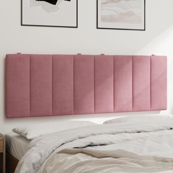 vidaXL Headboard Cushion Pink Velvet Medium Snazzy Design