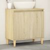 vidaXL Sink Cabinet Sonoma oak Engineered wood Medium Sink Cabinet