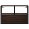 vidaXL TV Cabinet Brown Oak Engineered Wood, Metal Medium TV Cabinet