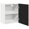 vidaXL Hanging Cabinet Lyon 2 pcs Black Oak 19.69 x 12.20 x 23.62 in