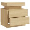 vidaXL Bedside Cabinet Sonoma Oak Engineered Wood Medium Bedside Cabinet