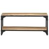 vidaXL Coffee Table Natural Mango Wood and Black