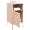 vidaXL Bedside Cabinet Pink Cold-rolled steel 14.2x15.4x26.8 in