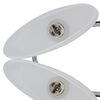 vidaXL Ceiling Lamp Set of 2 Chrome, White Metal, Glass Medium