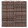 vidaXL Cushion Box Brown gradient PE rattan, powder-coated steel Large