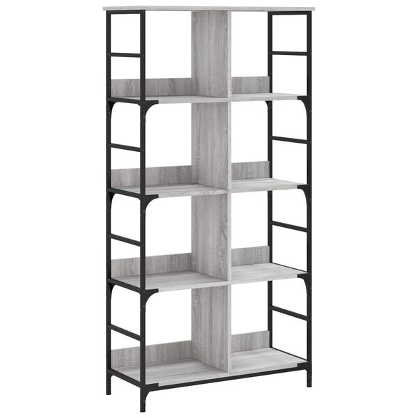 vidaXL Bookshelf Grey Sonoma Engineered Wood Large Bookshelf