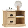 vidaXL Bedside Cabinet Sonoma Oak Engineered wood Compact