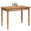 vidaXL Dining Table Teak Solid Teak wood Medium Durable Dining Table