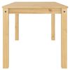 vidaXL Dining Table Honey Solid Pine Wood 63.0 x 31.5 x 29.5 in