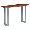 vidaXL Console Table Brown and silver