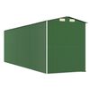 vidaXL Garden Shed Green Galvanized Steel Large Garden Shed