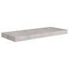 vidaXL Wall Shelf Set of 4 Concrete Grey Honeycomb MDF, Metal Standard