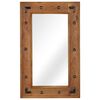 vidaXL Mirror Brown Solid Acacia wood Medium Decorative Inlays Mirror