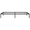 vidaXL Bed Frame Black Steel Single Bed Frame Rectangular