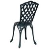 vidaXL Garden Chair 2 pcs Green 39 x 40 x 87cm Aluminium