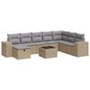vidaXL Garden Sofa Set Beige, Light Grey