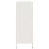 vidaXL Sideboard White Cold-rolled Steel Medium Sideboard Rectangular