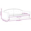 vidaXL Day Bed Dark Grey Fabric (100% polyester), metal, solid wood Single