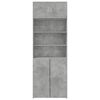 vidaXL Storage Cabinet Concrete Grey Engineered Wood Tall