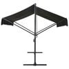 vidaXL Awning Anthracite Powder-coated steel, 100% polyester with PU coating