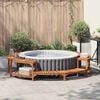 vidaXL Hot Tub Surround Brown &Oslash;108.27 x 21.85 in Solid Acacia Wood