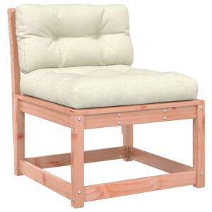 vidaXL Garden Sofa Cream White Solid Douglas wood, Polyester Medium