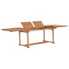 vidaXL Garden Dining Set Warm brown Teak wood Large Foldable