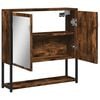 vidaXL Bathroom Mirror Cabinet Smoked Oak
