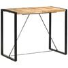 vidaXL Bar Table Mango Wood Solid Mango Wood, Steel Large Industrial