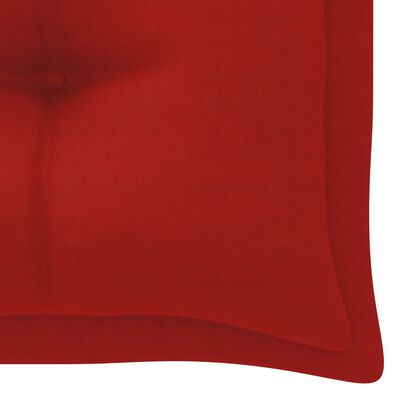 vidaXL Garden Bench Cushion Red 78.7"x19.7"x2.8" Fabric