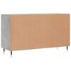 vidaXL Sideboard Concrete gray Engineered wood 39.4x14.2x23.6 in
