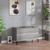 vidaXL Record Cabinet Grey Sonoma Engineered wood, Metal Medium