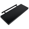 vidaXL Wall Mounted Shelf Set of 2 Black MDF 23.6 in x 7.9 in x 1.5 in