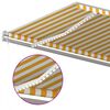 vidaXL Retractable Awning Yellow and white